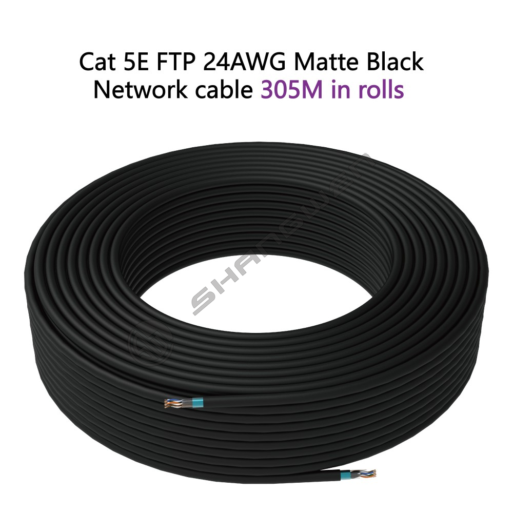 Cat5E FTP Matte Black 24AWG Basic version